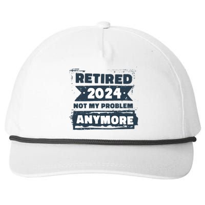 Retired 2024 Not My Problem Anymore Snapback Five-Panel Rope Hat