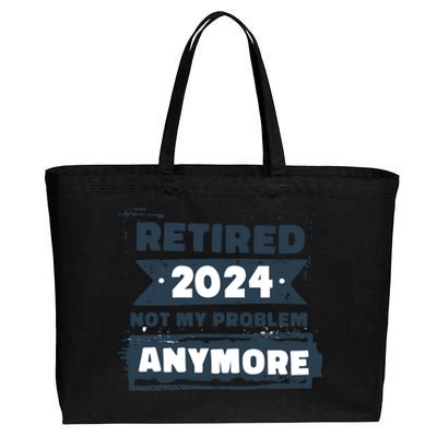 Retired 2024 Not My Problem Anymore Cotton Canvas Jumbo Tote