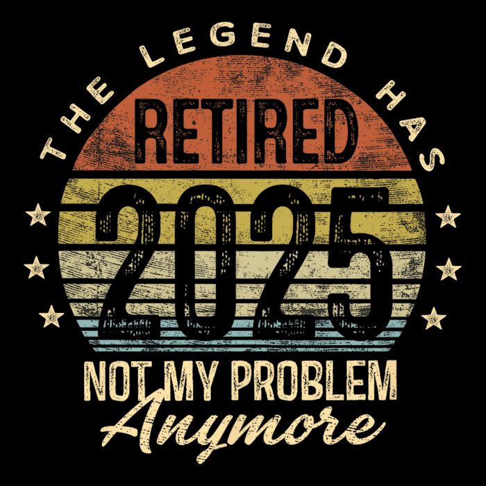 Retired 2025 Not My Problem Anymore Retirement Gifts Dad Drawstring Bag