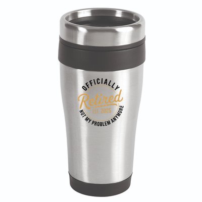 Retired 2025 Not My Problem Anymore Vintage Funny 16oz Travel Tumbler