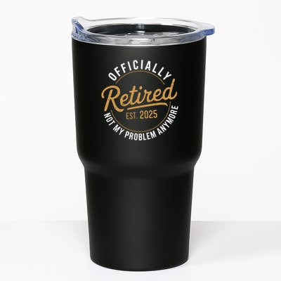 Retired 2025 Not My Problem Anymore Vintage Funny Tumbler