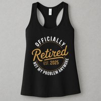 Retired 2025 Not My Problem Anymore Vintage Funny Womens Tank Top