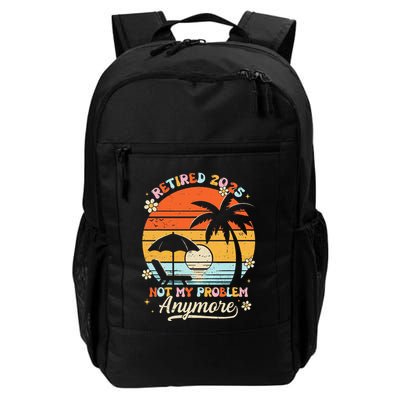 Retired 2025 Not My Problem Anymore Groovy Retirement 2025 Backpack