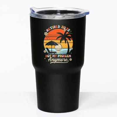 Retired 2025 Not My Problem Anymore Groovy Retirement 2025 Tumbler