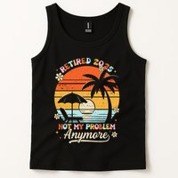 Retired 2025 Not My Problem Anymore Groovy Retirement 2025 Tank Top