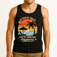 Retired 2025 Not My Problem Anymore Groovy Retirement 2025 Tank Top
