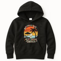 Retired 2025 Not My Problem Anymore Groovy Retirement 2025 Kids Hoodie