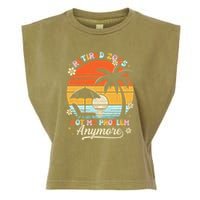 Retired 2025 Not My Problem Anymore Groovy Retirement 2025 Garment-Dyed Women's Muscle Tee