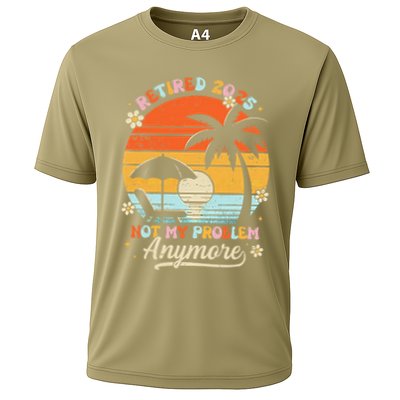 Retired 2025 Not My Problem Anymore Groovy Retirement 2025 Performance Shirt