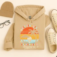 Retired 2025 Not My Problem Anymore Groovy Retirement 2025 Hoodie