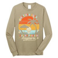 Retired 2025 Not My Problem Anymore Groovy Retirement 2025 Long Sleeve Shirt