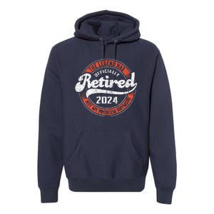 Retired 2024 Not My Problem Anymore Funny Retirement Premium Hoodie