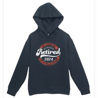 Retired 2024 Not My Problem Anymore Funny Retirement Urban Pullover Hoodie