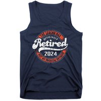 Retired 2024 Not My Problem Anymore Funny Retirement Tank Top