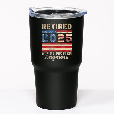 Retired 2025 Not My Problem Anymore Distressed Us Flag Tumbler