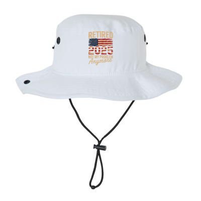 Retired 2025 Not My Problem Anymore With US Flag Retirement  Bucket Hat