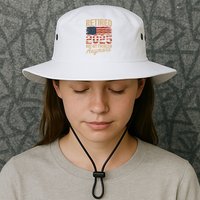 Retired 2025 Not My Problem Anymore With US Flag Retirement  Legacy Cool Fit Booney Bucket Hat