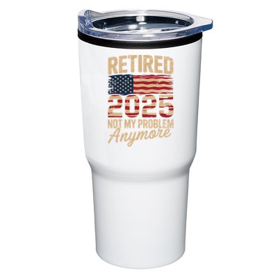Retired 2025 Not My Problem Anymore With US Flag Retirement  Tumbler