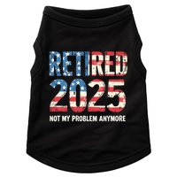 Retired 2025 Not My Problem Anymore Vintage American Flag Doggie Tank