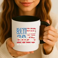 Retired 2025 Not My Problem Anymore Vintage American Flag Mug