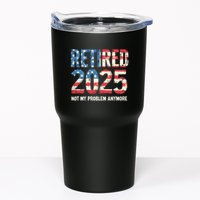 Retired 2025 Not My Problem Anymore Vintage American Flag Tumbler