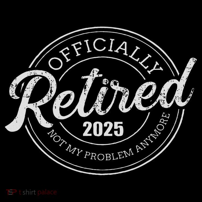 Retired 2025 Not My Problem Anymore Retirement USA-Made Doggie Bandana