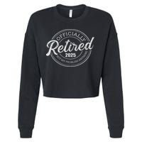 Retired 2025 Not My Problem Anymore Retirement Cropped Pullover Crew