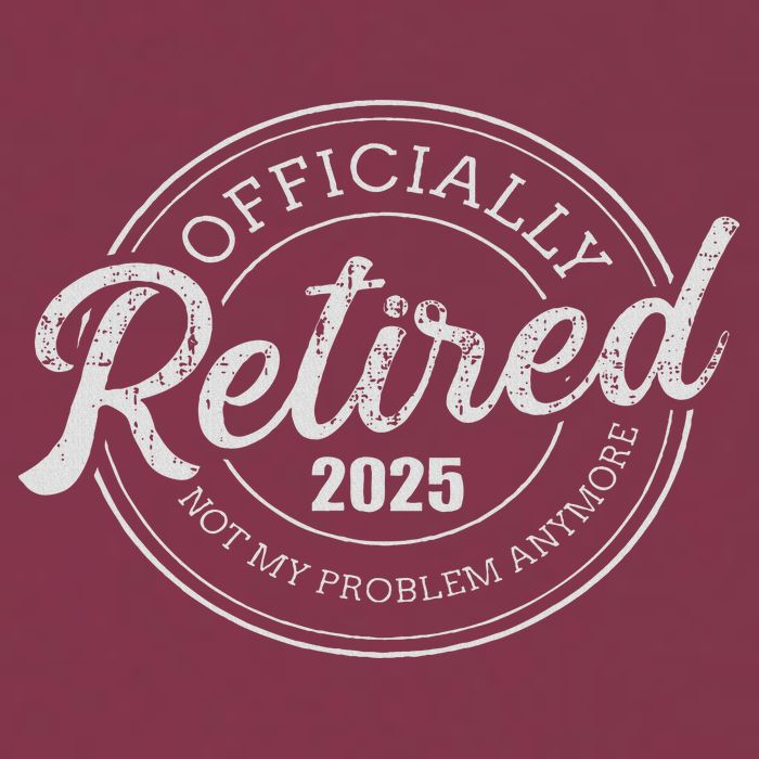 Retired 2025 Not My Problem Anymore Retirement 16oz Travel Tumbler