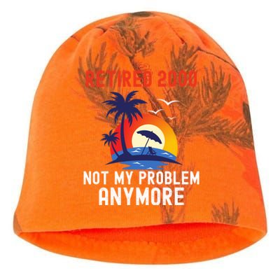 RETIRED 2000 NOT MY PROBLEM ANYMORE RETRO FUNNY RETIREMENT Kati - Camo Knit Beanie