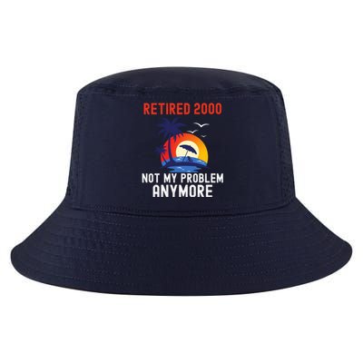 RETIRED 2000 NOT MY PROBLEM ANYMORE RETRO FUNNY RETIREMENT Cool Comfort Performance Bucket Hat