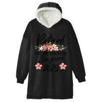 Retired 2025 Not My Problem Anymore Retirement 2025 Hooded Wearable Blanket