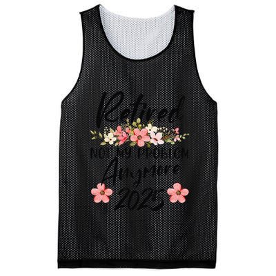 Retired 2025 Not My Problem Anymore Retirement 2025 Mesh Reversible Basketball Jersey Tank