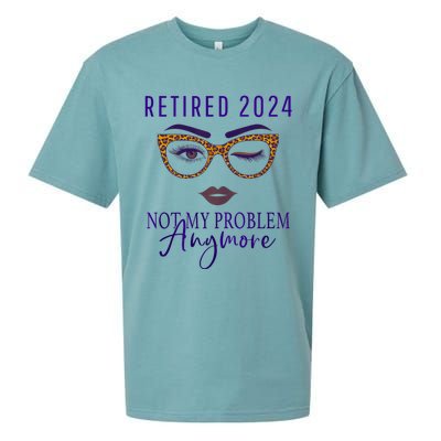 Retired 2024 Not My Problem Anymore Sueded Cloud Jersey T-Shirt