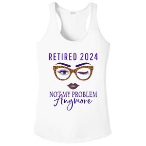 Retired 2024 Not My Problem Anymore Ladies PosiCharge Competitor Racerback Tank