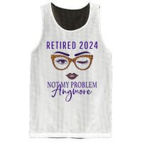 Retired 2024 Not My Problem Anymore Mesh Reversible Basketball Jersey Tank