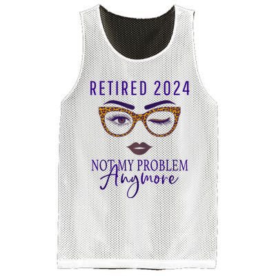 Retired 2024 Not My Problem Anymore Mesh Reversible Basketball Jersey Tank