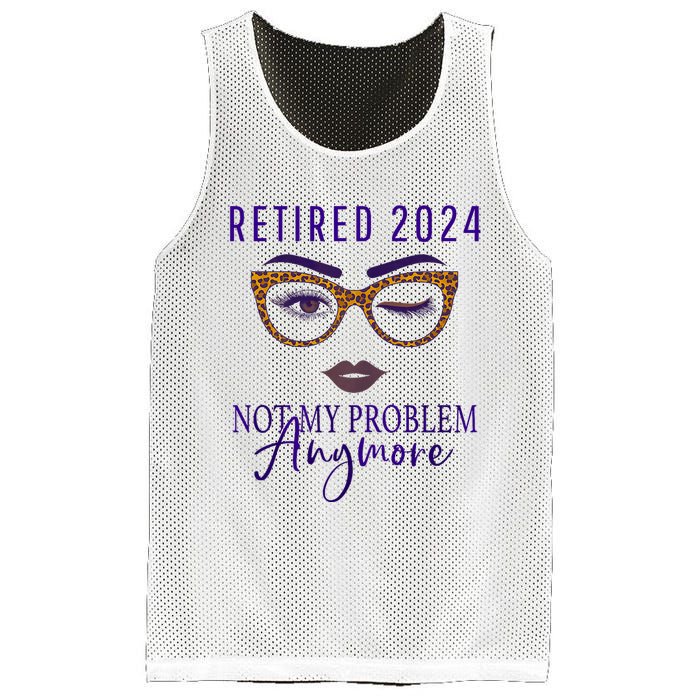 Retired 2024 Not My Problem Anymore Mesh Reversible Basketball Jersey Tank