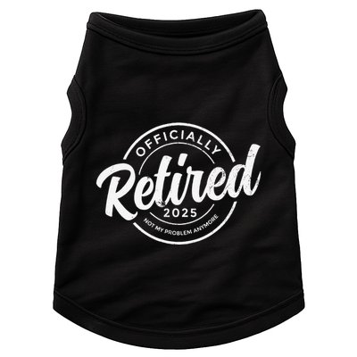 Retired 2025 Not My Problem Anymore Vintage Funny Retirement Doggie Tank
