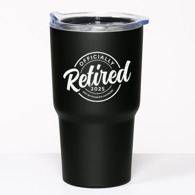 Retired 2025 Not My Problem Anymore Vintage Funny Retirement Tumbler