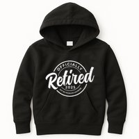 Retired 2025 Not My Problem Anymore Vintage Funny Retirement Kids Hoodie