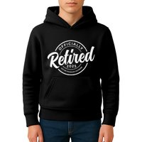 Retired 2025 Not My Problem Anymore Vintage Funny Retirement Kids Hoodie