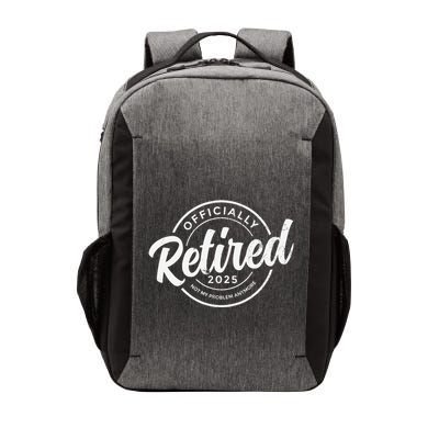 Retired 2025 Not My Problem Anymore Vintage Funny Retirement Vector Backpack