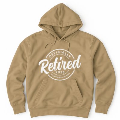 Retired 2025 Not My Problem Anymore Vintage Funny Retirement Hoodie