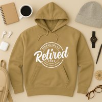 Retired 2025 Not My Problem Anymore Vintage Funny Retirement Hoodie
