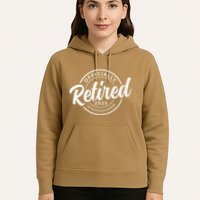 Retired 2025 Not My Problem Anymore Vintage Funny Retirement Hoodie