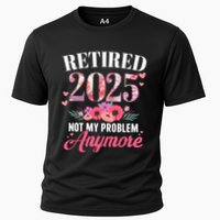 Retired 2025 Not My Problem Anymore Floral Retiret Meaningful Gift Performance Shirt