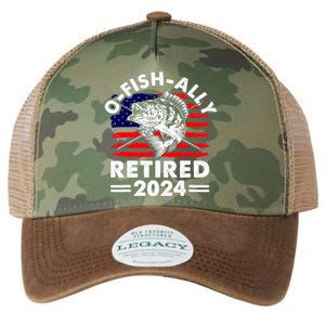 Retirement 2024 O Fish Ally Retired 2024 Fishing Legacy Tie Dye Trucker Hat