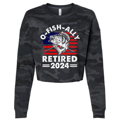 Retirement 2024 O Fish Ally Retired 2024 Fishing Cropped Pullover Crew