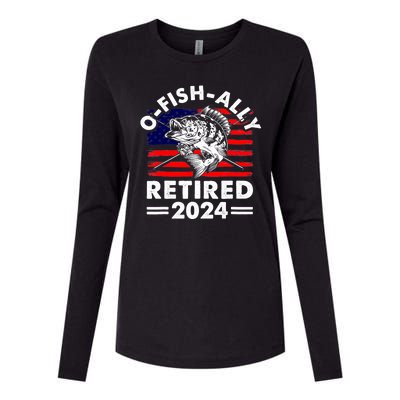 Retirement 2024 O Fish Ally Retired 2024 Fishing Womens Cotton Relaxed Long Sleeve T-Shirt