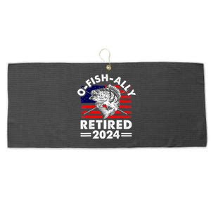 Retirement 2024 O Fish Ally Retired 2024 Fishing Large Microfiber Waffle Golf Towel